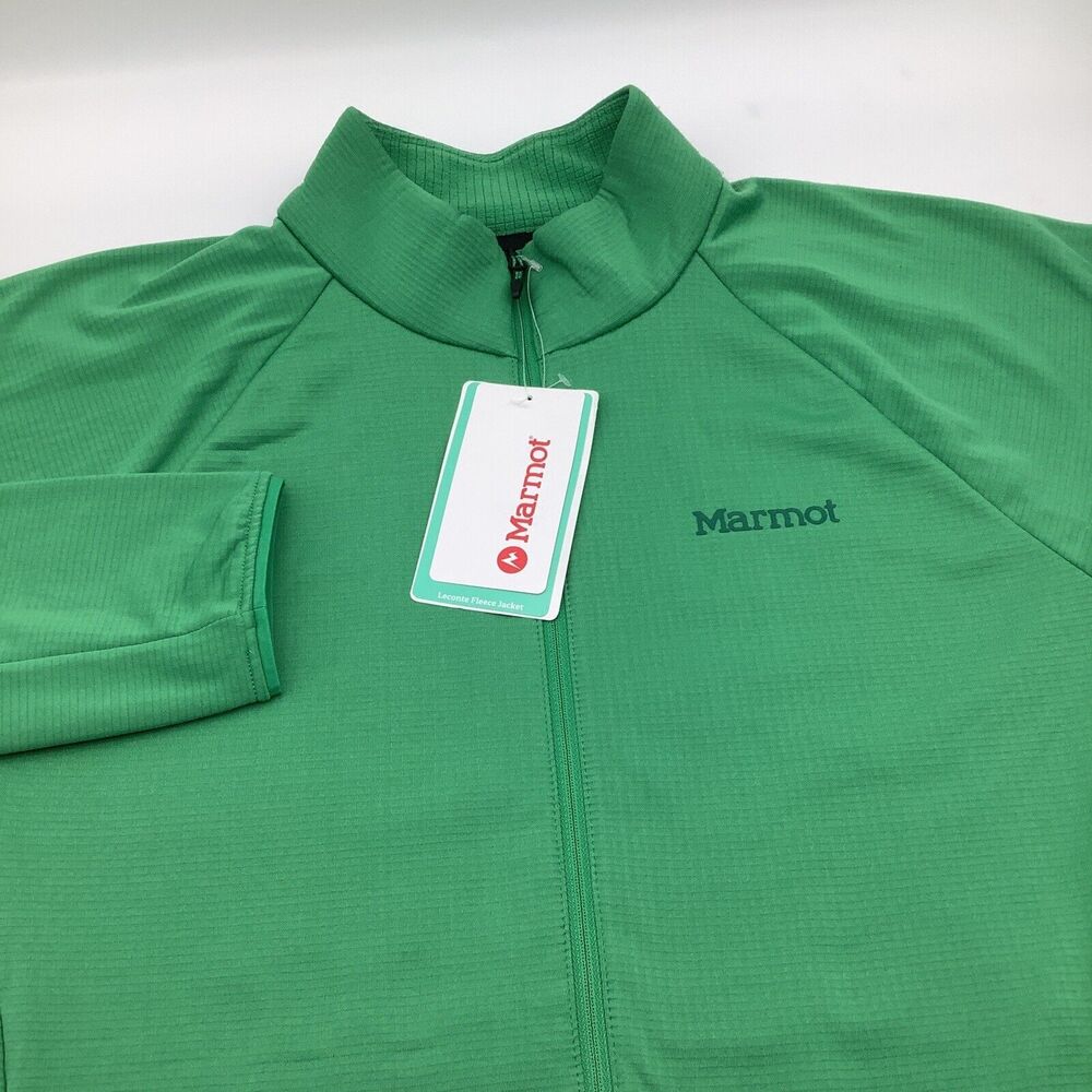 Marmot Mens Clover Leconte Long Sleeve Full Zip Fleece Jacket Size Large NWT